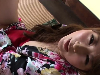 Sexy Asian woman sucking rod like a pro in messy manners,